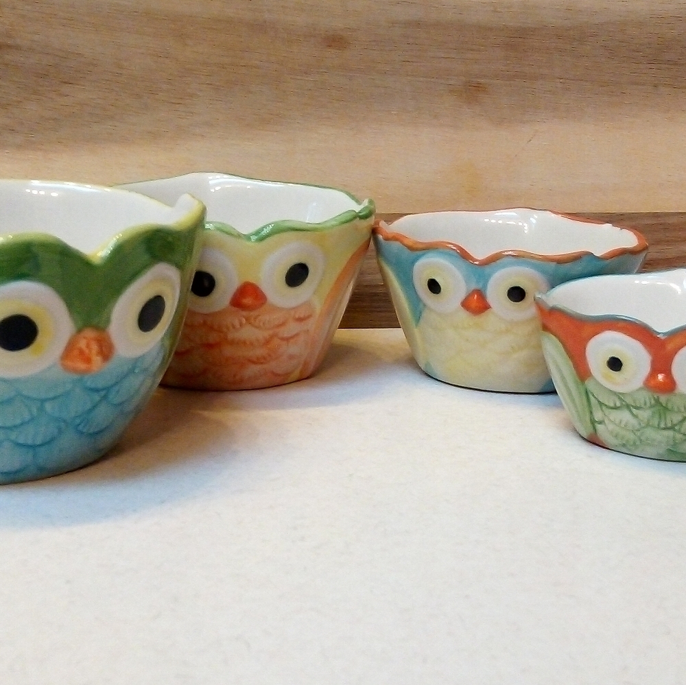 Cute Owl Kitchen Measuring cup set
